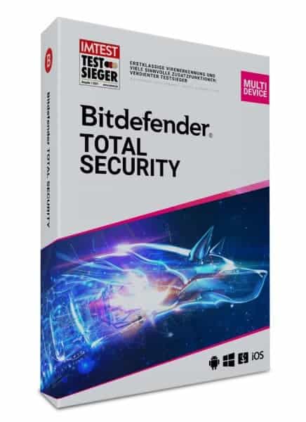Bitdefender Total Security Schutzsoftware bei VivaKeys Software Europe